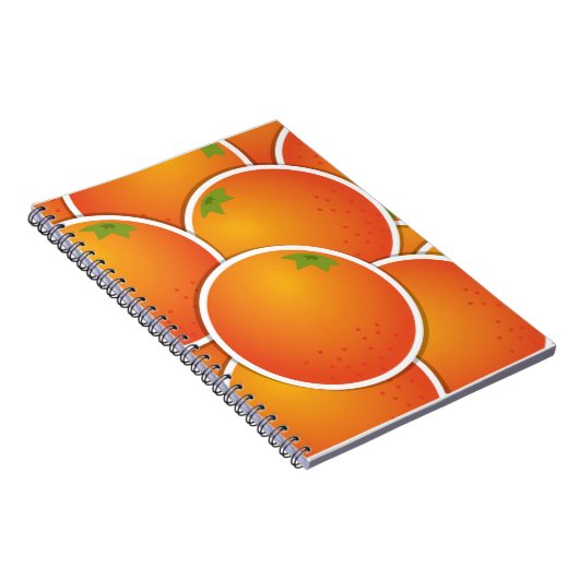 Oranje Funky Notitieboek (Rechterzijde)