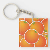 Oranje Funky Sleutelhanger (Voorkant)