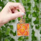 Oranje Funky Sleutelhanger (Hand)