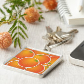 Oranje Funky Sleutelhanger (Zijkant)