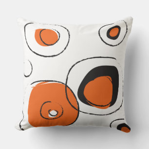 Oranje FUNKY STIPPEN ONTWERP Sierkussen