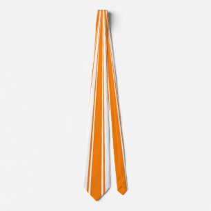 Oranje Funky Streeppatroon Stropdas