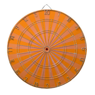 Oranje Funky Sun Rays Retro Stripes Dartbord