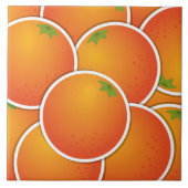 Oranje Funky Tegeltje (Voorkant)