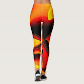 Oranje Fury Fractal Leggings (Achterkant)