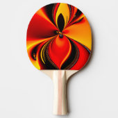 Oranje Fury Fractal Tafeltennisbatje (Achterkant)