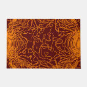 Oranje garendeurmat deurmat (Voorkant)