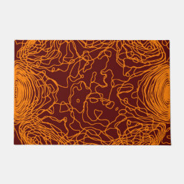 Oranje garendeurmat deurmat