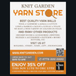 Oranje garens Winkel Logo, winkeltje, karnenwinkel Flyer<br><div class="desc">Oranje Garens Winkel Logo,  Knitting Store,  Garn Store Adverteren Flyer door de Visitekaartje winkel.</div>