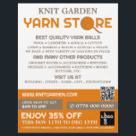 Oranje garens Winkel Logo, winkeltje, karnenwinkel Flyer<br><div class="desc">Oranje Garens Winkel Logo,  Knitting Store,  Garn Store Adverteren Flyer door de Visitekaartje winkel.</div>