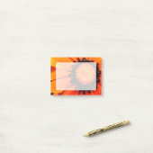 Oranje Gazania Post-it® Notes (Op bureau)