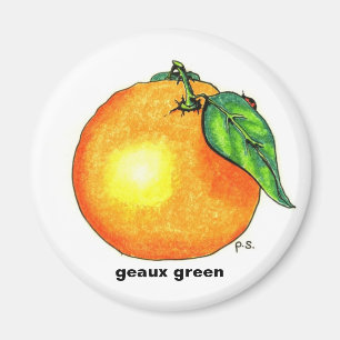 Oranje, geaux groen magneet