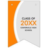 Oranje gebogen Lijst Foto Afstuderen Vlaggetjes (Eerste vlag)