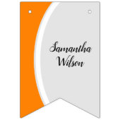 Oranje gebogen Lijst Foto Afstuderen Vlaggetjes (Derde vlag)