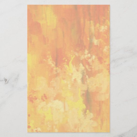 Oranje gebrande banketbakkerswaren briefpapier (Voorkant)