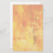 Oranje gebrande banketbakkerswaren briefpapier (Voorkant / Achterkant)