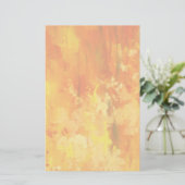 Oranje gebrande banketbakkerswaren briefpapier (Staand voorkant)