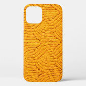 Oranje gebreide trui, gestructureerde achtergrond. Case-Mate iPhone case (Achterkant)