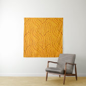 Oranje gebreide trui, gestructureerde achtergrond. wandkleed (In situ)