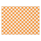 Oranje & gebroken wit grafiekpatroon tafelkleed (Voorkant (Horizontaal))