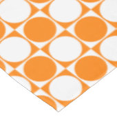Oranje & gebroken wit grafiekpatroon tafelkleed (Gekanteld)