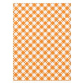 Oranje & gebroken wit grafiekpatroon tafelkleed (Voorkant)