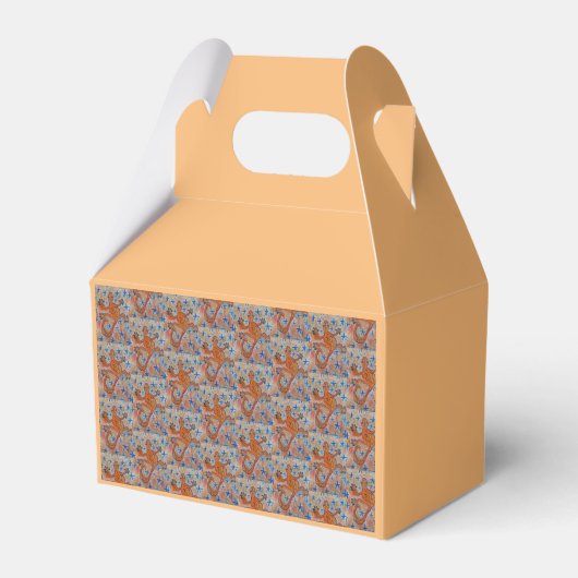 Oranje Gecko Bedankdoosjes (Voorkant Zijde)