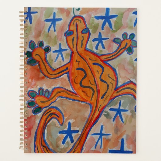 Oranje Gecko Planner (Voorkant)