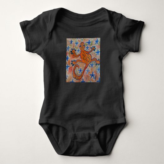 Oranje Gecko Romper (Voorkant)