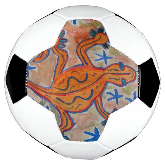 Oranje Gecko Voetbal (Gedraaid)
