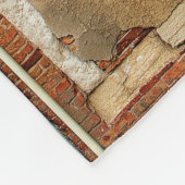 ORANJE GEDEELTE BOUWFACADE FLEECE DEKEN (Hoek)
