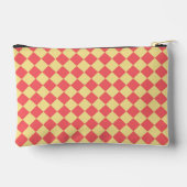 Oranje Geel Checker Diamant Patroon Klein Etui (Achterkant)