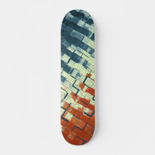 Oranje geel COOL-patroon Persoonlijk Skateboard