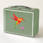 Oranje geel en groene kolibrie (Voorkant)