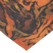 Oranje, geel en zwart Abstract Tafelkleed (Gekanteld)