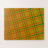 Oranje-geel geometrisch abstract legpuzzel (Horizontaal)