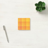 Oranje Geel Geruit Patchwork Patroon Post-it® Notes (Kantoor)