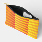 Oranje geel gestreept patroon etui (Open)