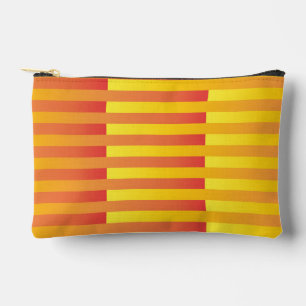 Oranje geel gestreept patroon etui