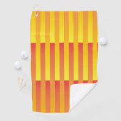 Oranje geel gestreept patroon golfhanddoek (Insitu)