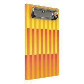 Oranje geel gestreept patroon mini klembord (Schuin)