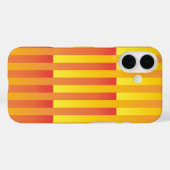 Oranje Geel Gestreepte Patroon Case-Mate iPhone Case (Achterkant (horizontaal))