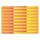 Oranje Geel Gestreepte Patroon Tafelkleed (Voorkant (Horizontaal))
