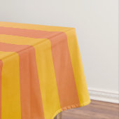 Oranje Geel Gestreepte Patroon Tafelkleed (Voorbeeld)