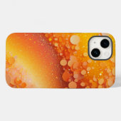 Oranje geel glitter iPhone Mate stoer Hoesje (Achterkant (horizontaal))
