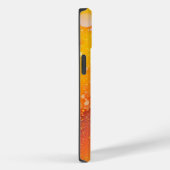 Oranje geel glitter iPhone Mate stoer Hoesje (Achterkant / Rechts)