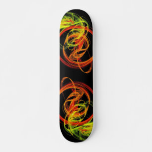 Oranje Geel Groen Abstract Zwemelen Skateboard Dec