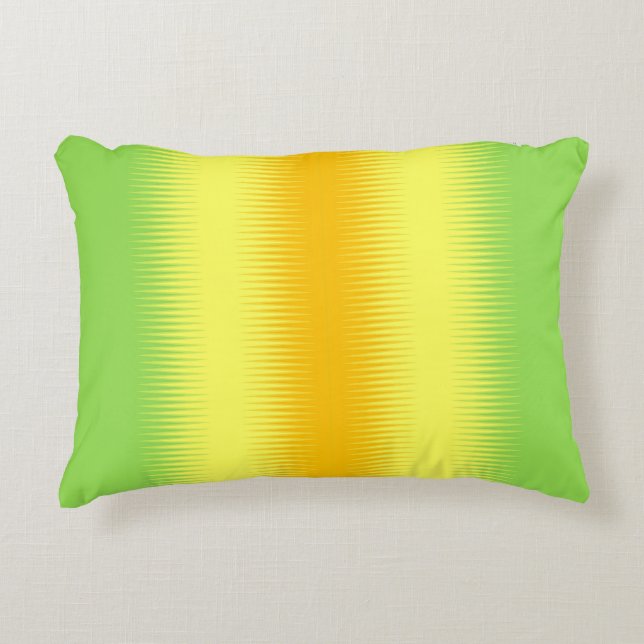Oranje Geel Groen Combo Accent Kussen (Voorkant)