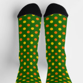 Oranje Geel Groen Stippen Design Sokken (Top)