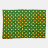 Oranje Geel Groen Stippen Design Theedoek (Horizontaal)